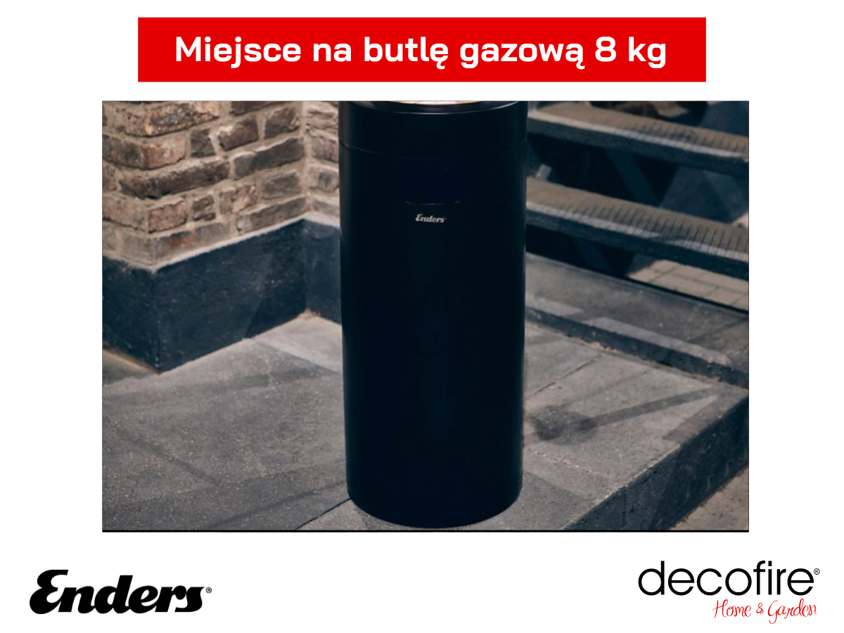 Miejsce na butlę gazową w kominku Enders Nova LED M