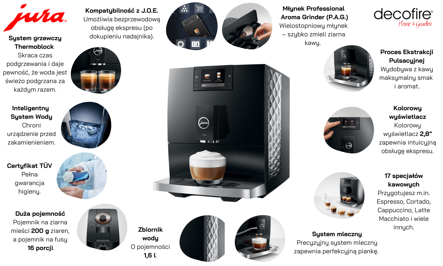 Ekspres do kawy Jura C9 Piano Black (EA) (15753)