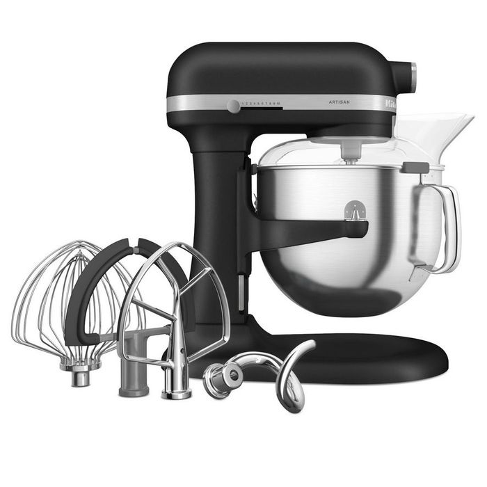 Mikser Artisan z podnoszoną dzieżą Cast Iron Black 6,6L KitchenAid (5KSM70SHXEBK)