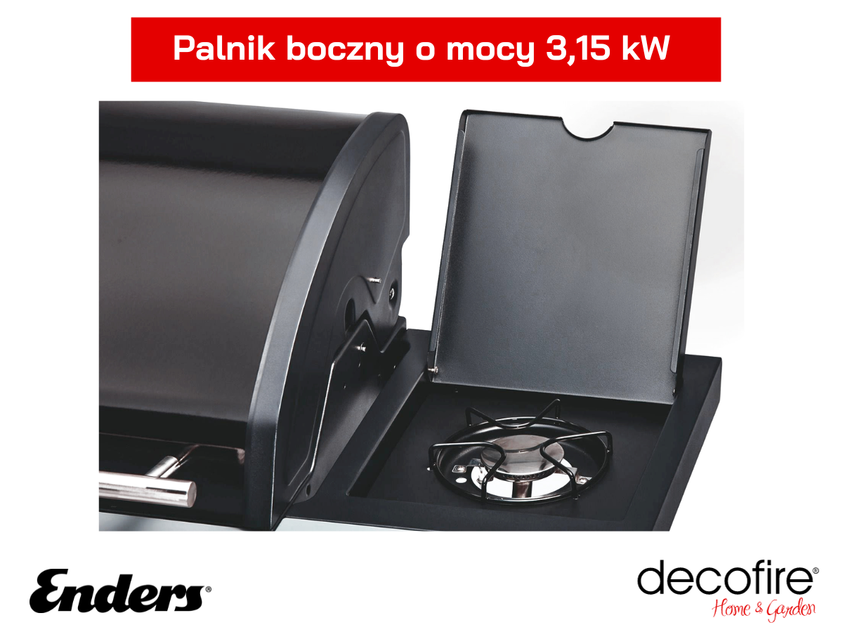 Palnik boczny w grillu gazowym Enders Boston Black 3 K Turbo