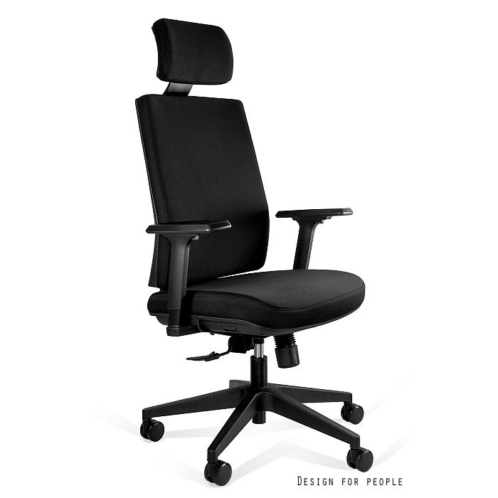 UNIQUE Fotel biurowy SHELL czarny (KB02-1H)