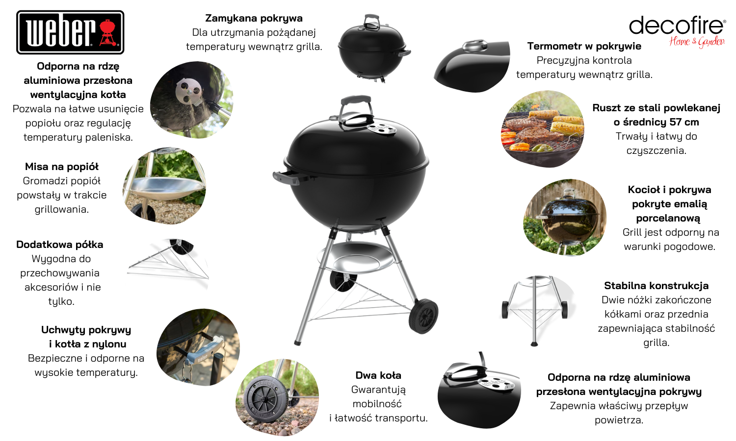 Grill węglowy Weber Bar-B-Kettle 57 cm