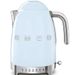 Czajnik z regulacją temperatury 1,7L  50's style Pastelowy błękit Smeg (KLF04PBEU)