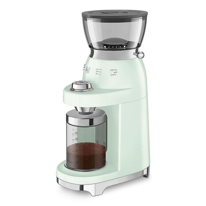 Elektryczny młynek do kawy Pastelowa zieleń Smeg (CGF03PGEU)