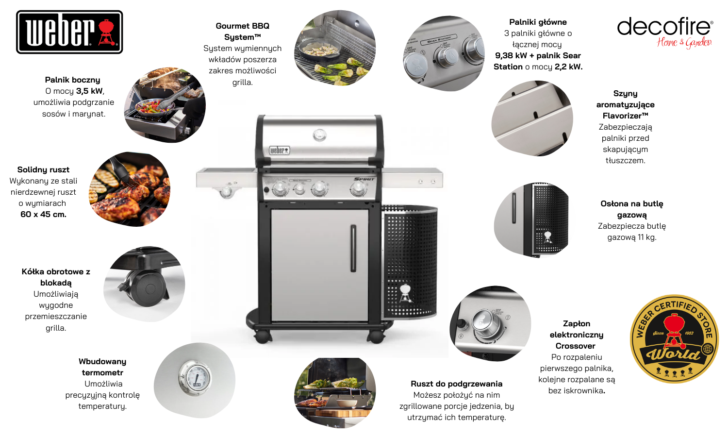 Grill gazowy Weber Spirit SP-335 Premium GBS