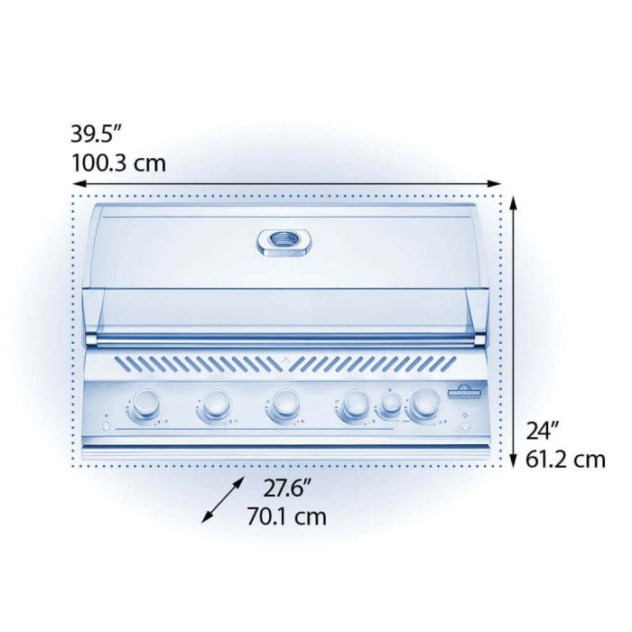 Grill gazowy do zabudowy Napoleon 38-calowy serii 700 (BIG38RBPSS-1-PL)