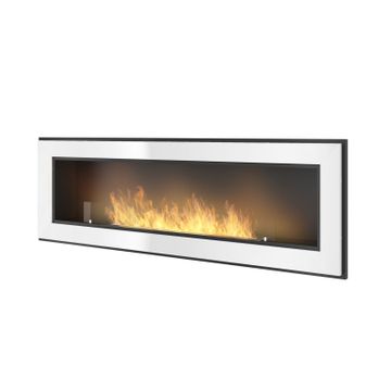 Biokominek wiszący Simple Fire FRAME 1500 biały 1500x490 mm