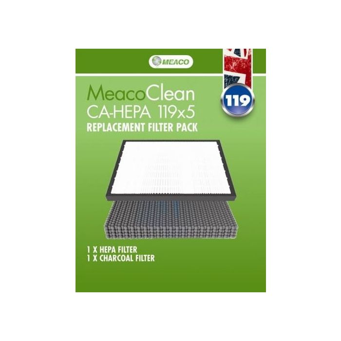 Meaco Zestaw filtrów do oczyszczacza powietrza MeacoClean 119x5