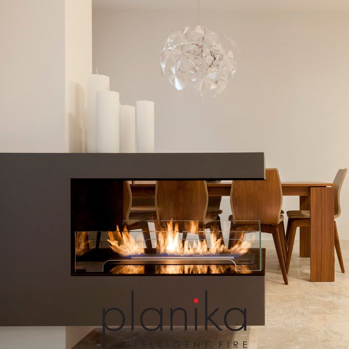 Biokominek Planika FLA 4+ 990 mm + Forma 1200 Fireplace 