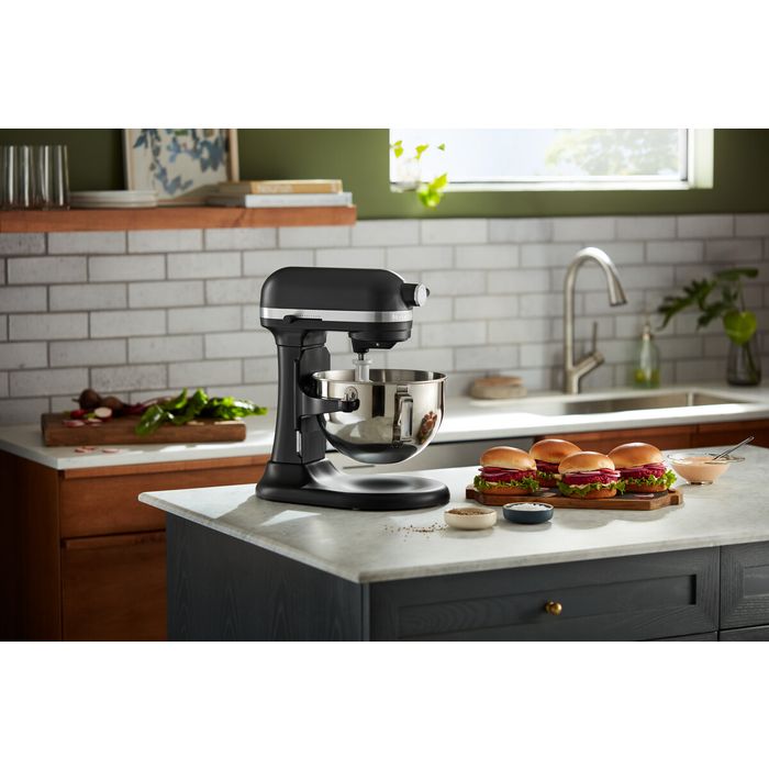 Mikser stojący 5,2 l z podnoszoną dzieżą KitchenAid Heavy Duty, Matte Black (5KSM55SXXEBM)