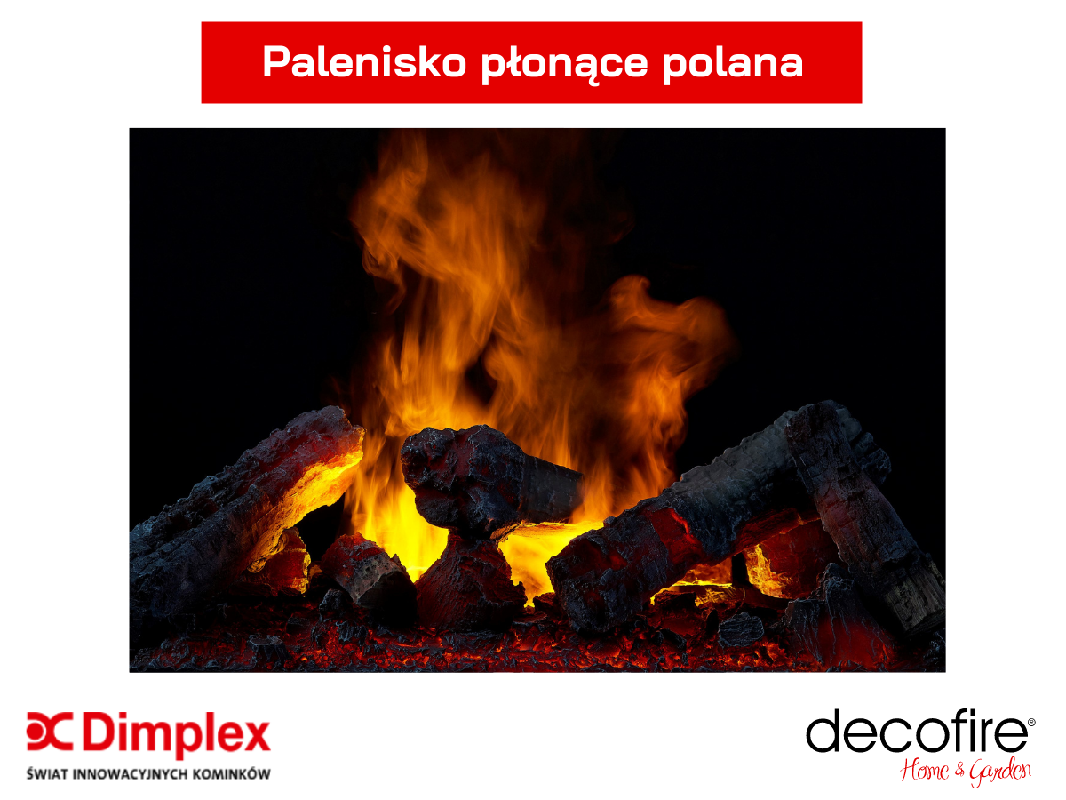 Palenisko płonące polana w kominku elektrycznym Dimplex Nissum L