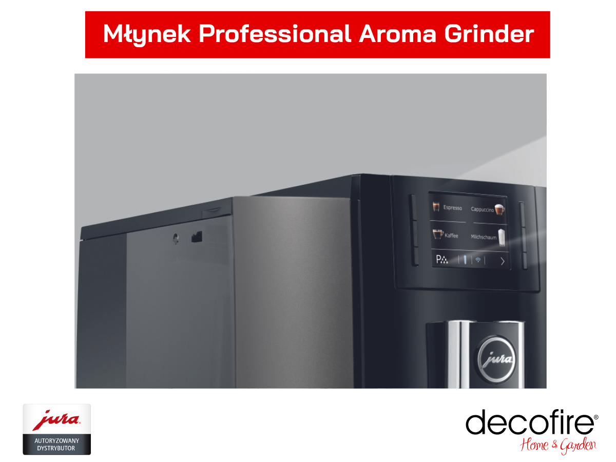 Ekspres do kawy Juera E6 Dark Inox (EB) z młynkiem Professional Aroma Grinder