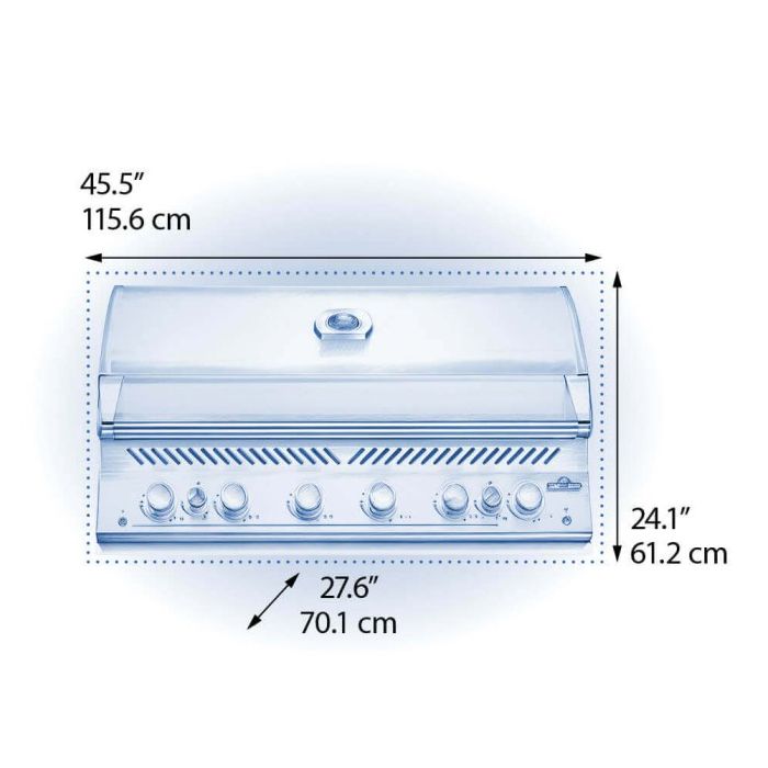 Grill gazowy do zabudowy Napoleon 44-calowy serii 700 (BIG44RBPSS-1-PL)