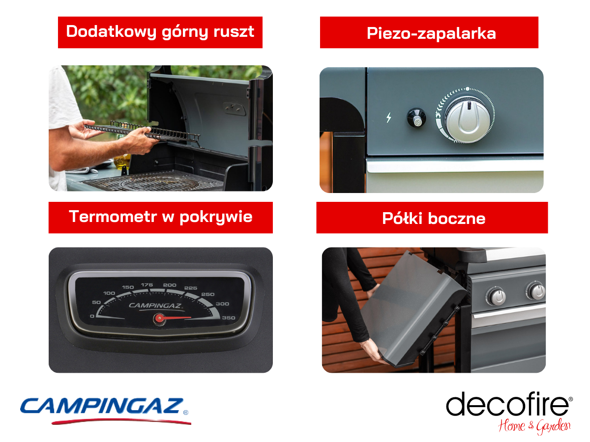 dodatkowe cechy w grillu Campingaz Select 3 S
