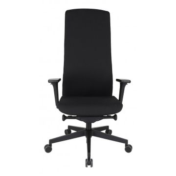 Grospol Krzesło biurowe Fotel Smart B black tkanina Bondai - 8 kolorów