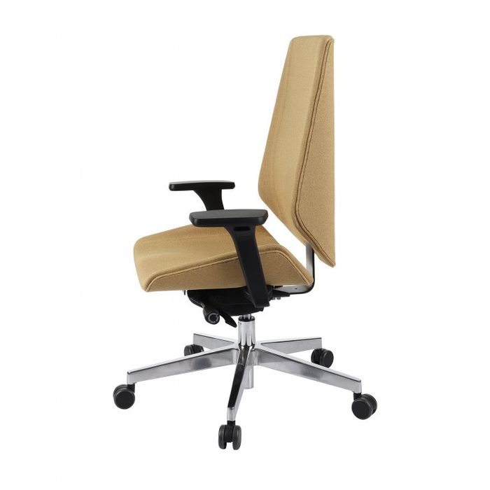 Grospol Fotel biurowy Moon chrome tkanina Hygge - 8 kolorów