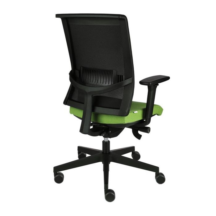 Fotel biurowy Grospol Level BS BLACK tkanina Fame - 6 kolorów