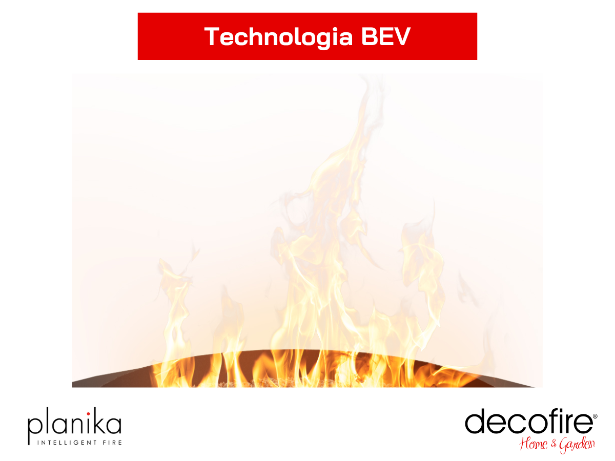 Biokominek zewnętrzny Planika Comet Outdoor – technologia BEV