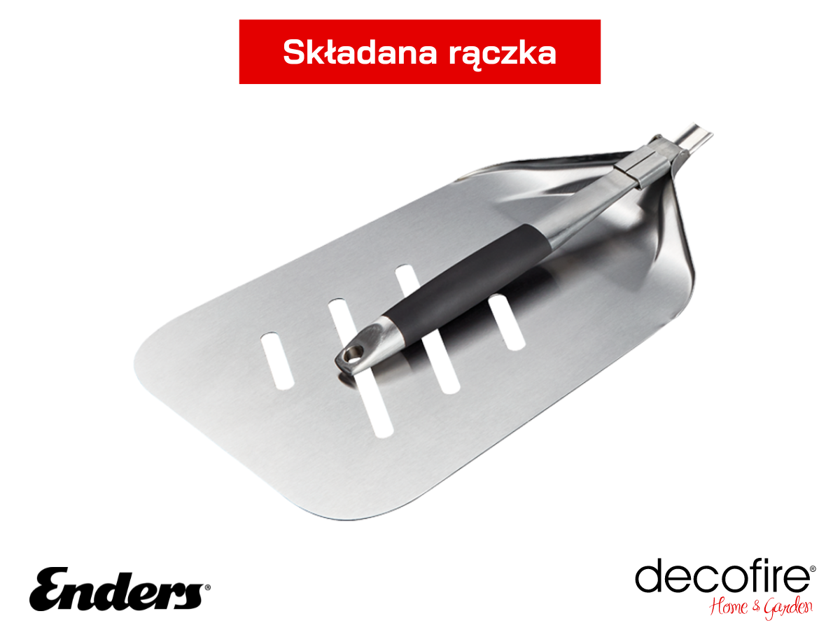 Składana rączka ułatwiająca przechowywanie