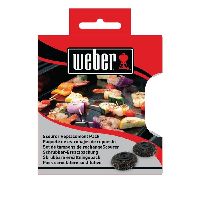 Zestaw dwóch drucianych gąbek wymiennych do czyścika do Planchy Weber (6210)