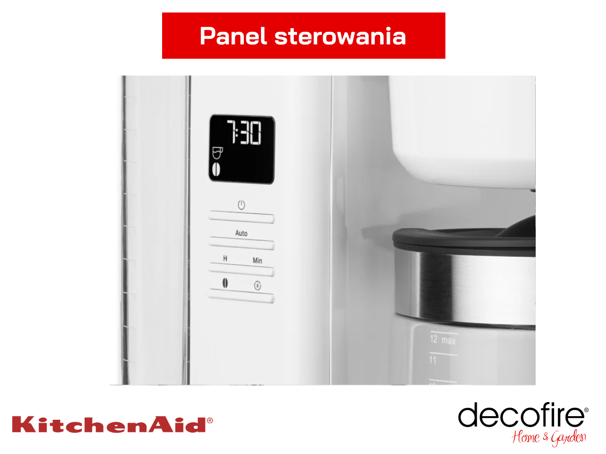 Panel sterowania w ekspresie przelewowym KitchenAid