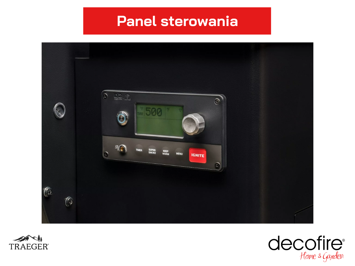Panel sterowania – zapewniający szeroki zakres regulacji oraz dedykowane programy