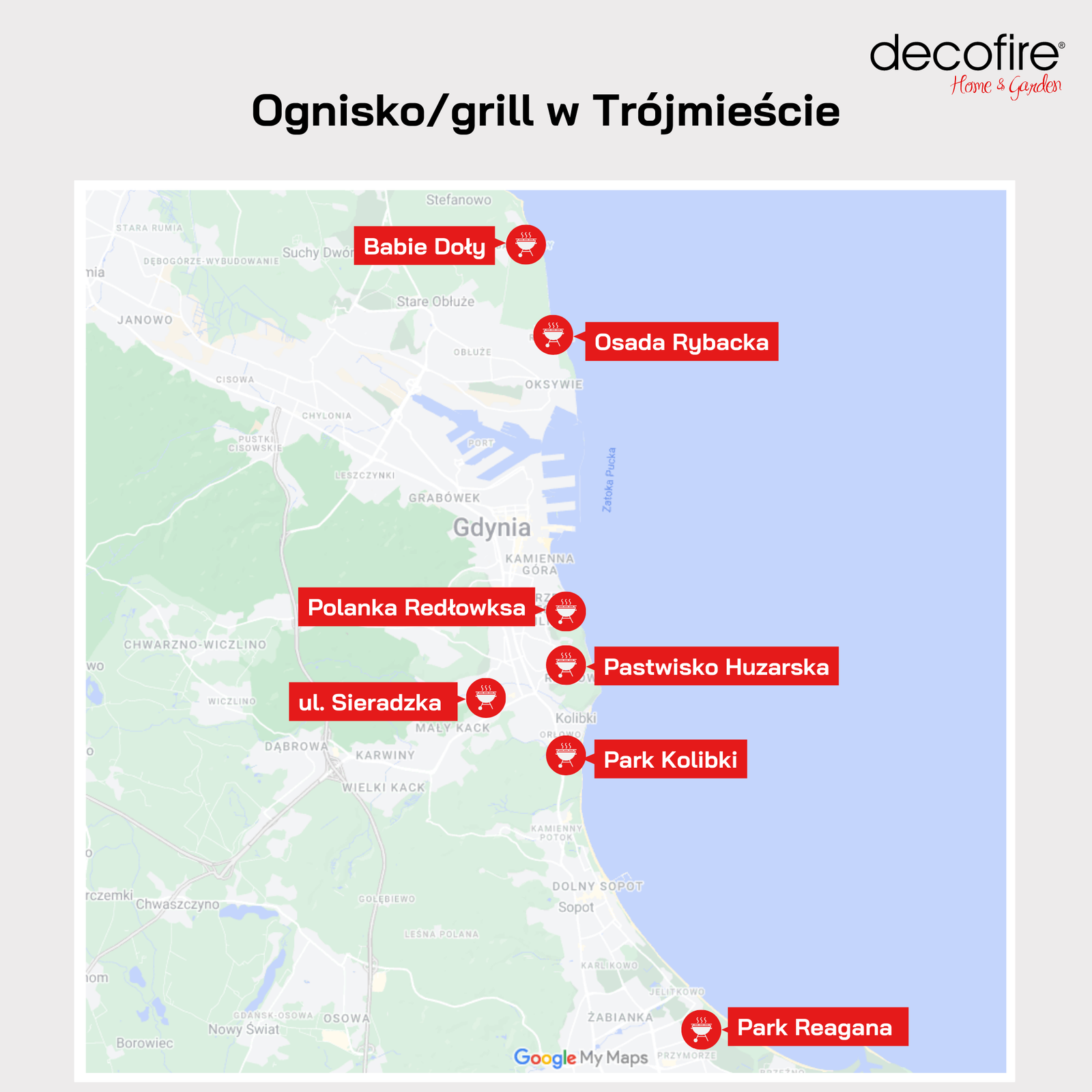 Grill na plaży w Trójmieście mapka dozwolonych miejsc