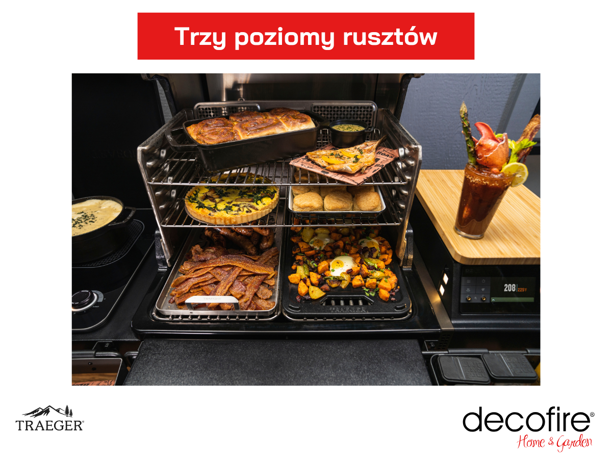 Duża powierzchnia grillowania – ruszt ze stali nierdzewnej
