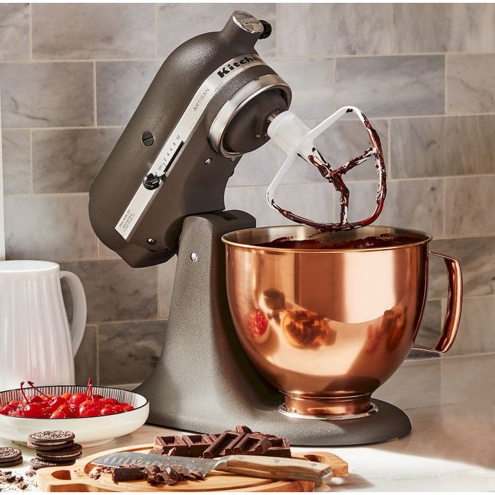 Ozdobna dzieża 4,8L lśniąca miedziana INOX Artisan 5 KitchenAid (5KSM5SSBRC)