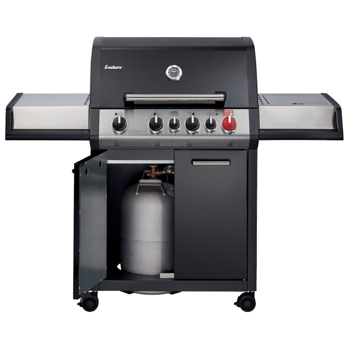 Grill gazowy Enders Monroe Black PRO 4 IK Turbo z palnikiem rożna infrared (837033)
