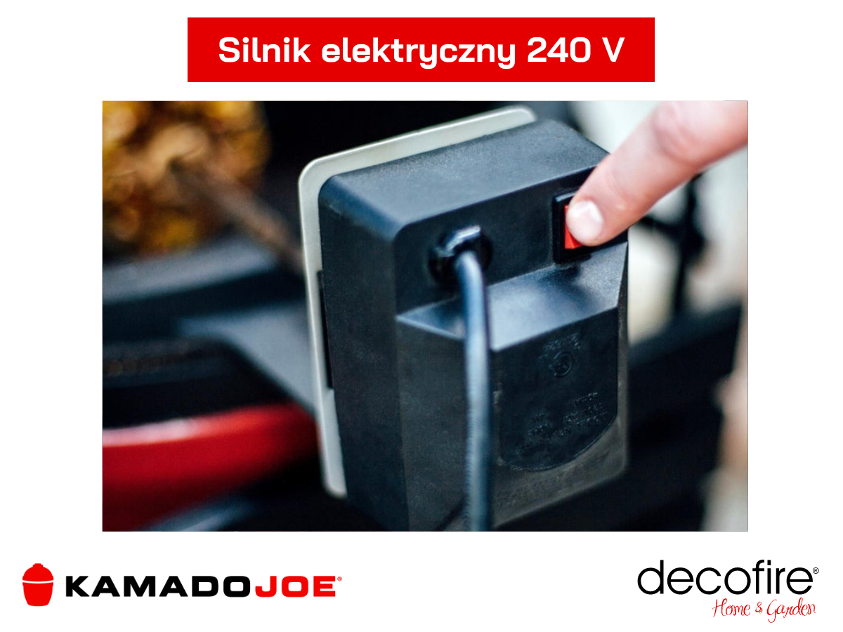 Rożen elektryczny Joe Tisserie Kamado Joe – Classic Joe: silnik elektryczny 240 V