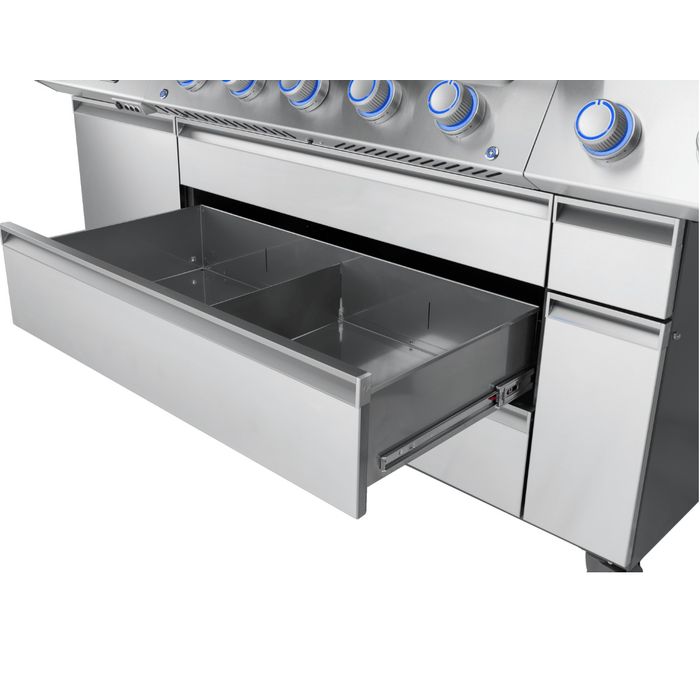 Grill gazowy Napoleon Prestige PRO 665 z palnikiem rożna i palnikiem bocznym Sizzle Zone (PRO665VXRSIBPSS-PL)