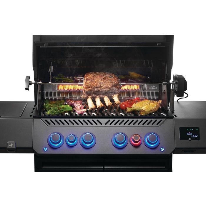 Grill gazowy Napoleon Phantom Prestige 500 Connected z palnikiem rożna i palnikiem bocznym Sizzle Zone WIFI Czarny (P500VXRSIBPK-PL-PHM)