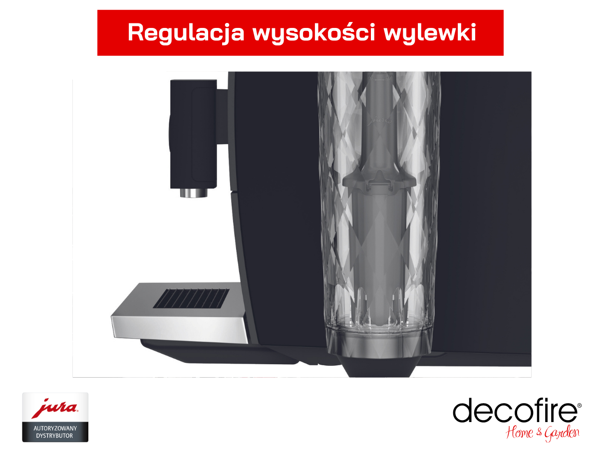 Regulacja wylewki w ekspresie Jura ENA 4 Full Metropolitan Black