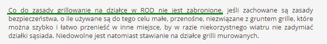Grill na działce