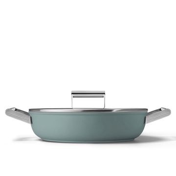 Głęboka patelnia 28 cm Szmaragdowy Smeg (DPF2812EGM)