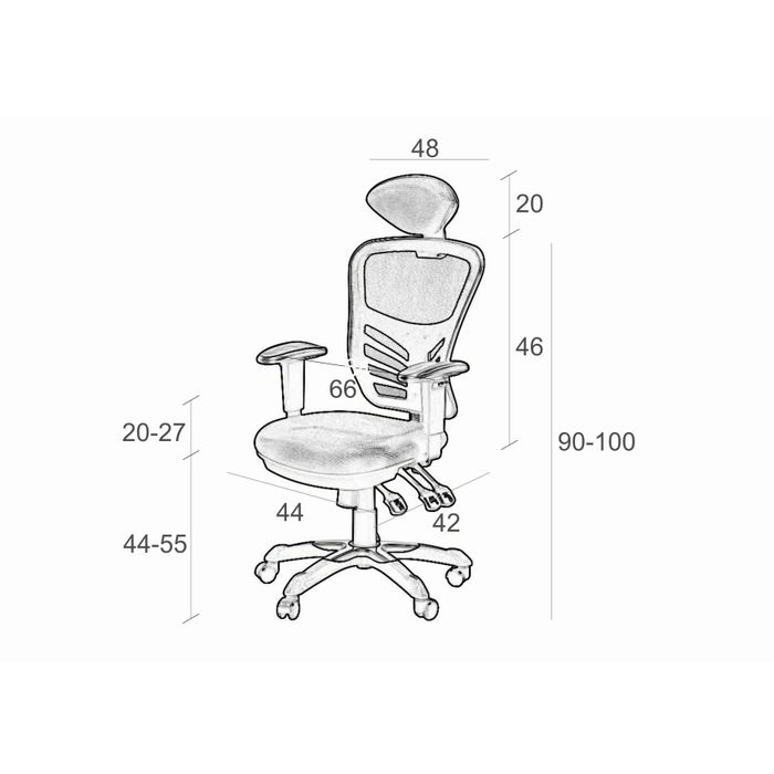 Fotel biurowy Sit Plus Sprint czerwony