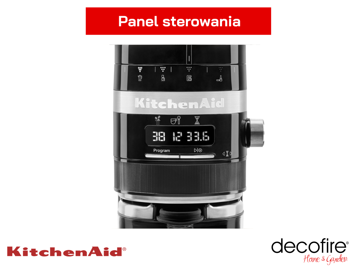 Panel sterowania w młynku do kawy Onyx Black KitchenAid