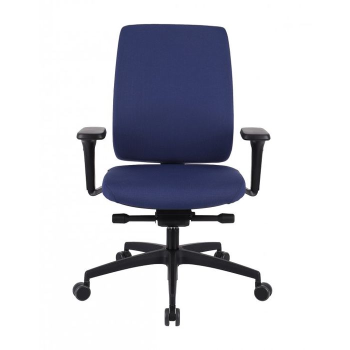 Fotel biurowy Grospol Valio BT black chrome tkanina Bondai - 8 kolorów