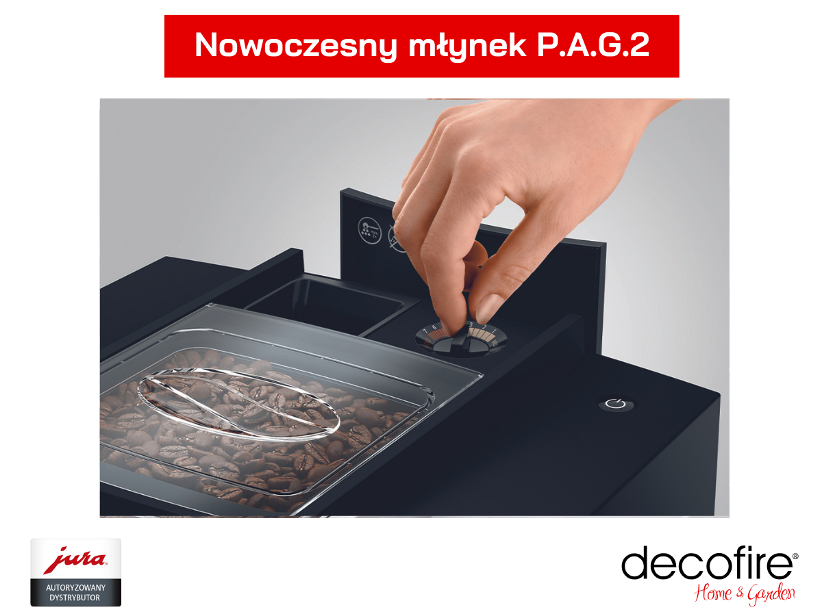 Ekspres do kawy Jura E8 Dark Inox (EC) z młynekiem P.A.G.2