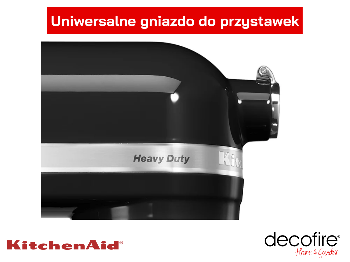 Uniwersalne gniazdo na dodatkowe przystawki w modelu Heavy Duty 7 Onyx Black