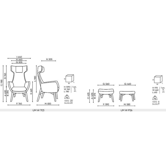 Fotel UMM UM W 703 Bejot