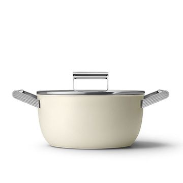 Garnek 24 cm Kremowy Smeg (CSF2412CRM)