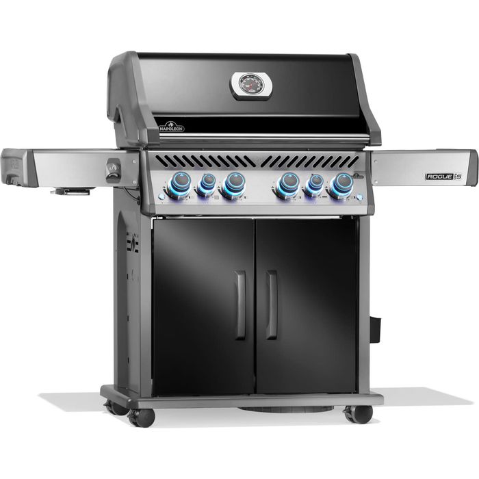 Grill gazowy Napoleon Rogue PRO-S 525 RSIB z palnikami bocznymi i tylnymi na podczerwień czarny (RPS525RSIBPK-2-PL)