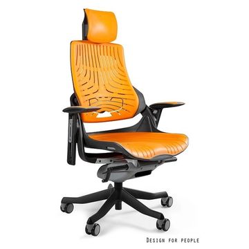UNIQUE Fotel biurowy WAU czarny / mango elastomer (W-609-B-TPE12)