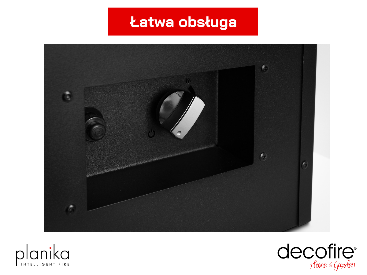 Pokrętło sterujące w kominku Planika RIO