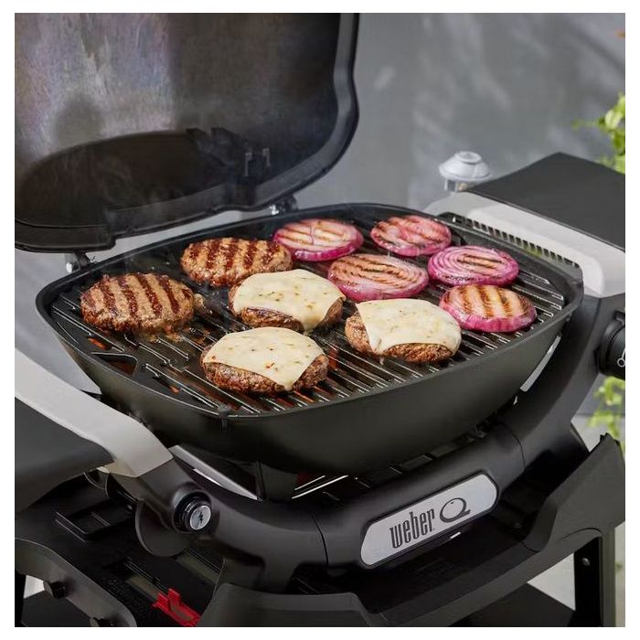 Grill gazowy Weber Q 1200N na kartusze ze stolikami bocznymi i stojakiem (1501085)