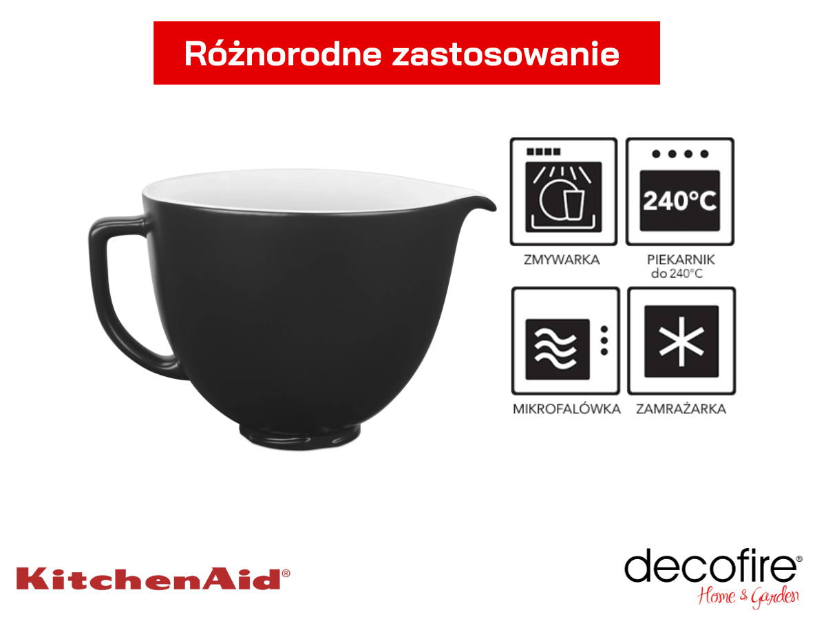 Różnorodne zastosowanie dzieży ceramicznej KitchenAid