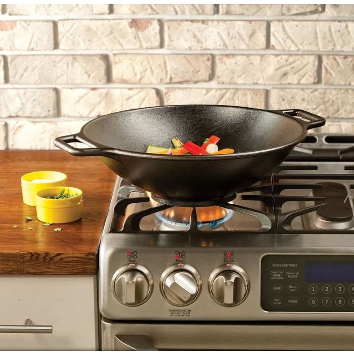 Wok żeliwny 35 cm Lodge (P14W3)