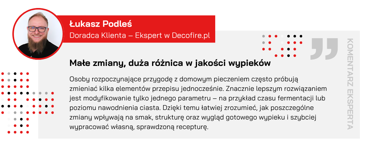Opinia eksperta o zmianach w recepturze ciasta